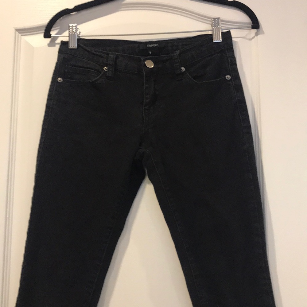 Forever 21 black denim jeans size 24